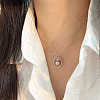 925 Sterling Silver Ring with Apple Pendant Necklaces for Christmas Gift FS-WG3DD5F-01-4