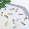 30Pcs Natural Wood Buttons FIND-GF0009-92B-4