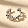 Brass Micro Pave Clear Cubic Zirconia Cuff Rings for Women RJEW-Q008-13P-4