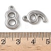 10Pcs 10 Styles 304 Stainless Steel Pendants STAS-K312-01P-3