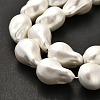 Electroplate Shell Pearl Beads Strands BSHE-C009-04A-4