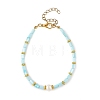 Natural Cultured Freshwater Pearl & Dyed Freshwater Shell Beaded Bracelets for Women BJEW-JB14213-4