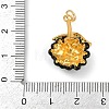 Brass Enamel Pendants KK-K405-01C-G-3
