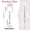 20Pcs Alloy Charm Keychains KEYC-SC00025-2