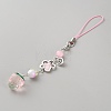 Plastic Strawberry Beads Mobile Straps HJEW-WH00056-10A-2