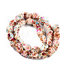 Spray Painted Resin Beads Strands RESI-N041-01A-2