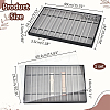  10 Grids Rectangle PU Leather Watch Straps Necklace Bracelet Display Tray ODIS-NB0001-38A-2