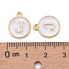 Golden Plated Alloy Charms LS-X-ENAM-S118-01J-3