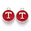 Platinum Plated Alloy Enamel Charms LS-X-ENAM-S118-03T-P-1