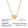 Minimalist 304 Stainless Steel Pendant Cable Chain Necklaces for Women BI0431-3-2