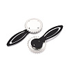 Alloy & Iron Bookmark Cabochon Settings PALLOY-N184-09S-2