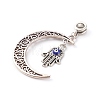 Tibetan Style Alloy European Dangle Charms PALLOY-JF00711-6