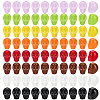 80Pcs 8 Colors Baking Paint Acrylic Beads SACR-PH0002-37-1