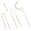 Fashewelry 5Pcs 5 Style Alloy & Aluminium & Plastic Imitation Pearl Bag Strap Set FIND-FW0001-24-2
