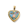 304 Stainless Steel Locket Pendants STAS-H255-02G-04-1