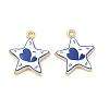 Printed Brass Pendants KK-CBA42CA-08G-01-1