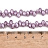Electroplated Shell Pearl Beads Strands BSHE-B009-A01-5x8mm-03-3