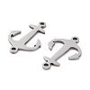 Non-Tarnish 201 Stainless Steel Connector Charms STAS-A090-24P-2