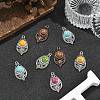 Bohemian Dyed Synthetic Turquoise Pendants LS-FIND-YWC0003-02AB-01-4