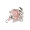 Glass Seed Beaded Pendants PALLOY-MZ01273-02-3
