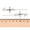 Viking Knot 316 Stainless Steel Ear Wrap Crawler Hook Earrings AJEW-C044-19AS-5