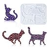 Cat Shape Brooch DIY Silhouette Silicone Mold PW-WG39523-01-3