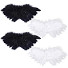 4Pcs 2 Colors Feather Wings Costume for Dolls Miniature Accessories DIY-ME0003-63-1