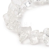 Natural Quartz Crystal Chips & Mixed Gemstone Stretch Bracelet for Women BJEW-JB09230-4
