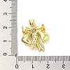 Brass Micro Pave Clear Cubic Zirconia Pendants FIND-Z041-10G-3