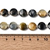 Dyed Natural Tiger Eye Beads Strands G-D105-A12-01-5