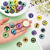 30Pcs 15 Style Luminous Glass Cabochons DIY-CA0004-97-4