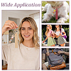 28Pcs PU Leather Keychain & Silicone Pendant Decorations HJEW-GA00096-5