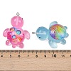 Transparent Resin Pendants RESI-I341-01P-3