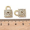 304 Stainless Steel Micro Pave Clear Cubic Zirconia Pendants STAS-K295-48B-G-3