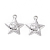 Non-Tarnish 304 Stainless Steel Pendants STAS-C003-14P-2