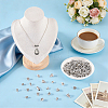 190Pcs 19 Styles Tibetan Style Alloy Tube Bails FIND-ME0004-24-3