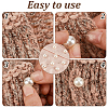 150 Sets Plastic Imitation Pearl Buttons KY-GA0001-46A-3