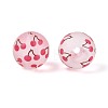 Transparent Frosted Acrylic Beads FACR-T008-03D-2