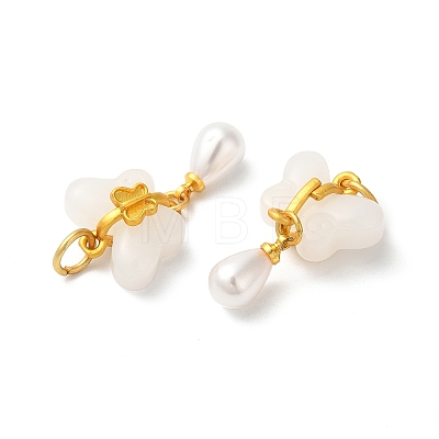 Resin & Imitation ABS Pearl Pendants KK-F873-13MG-1