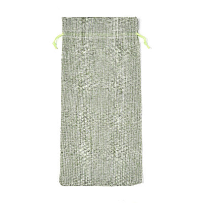 Rectangle Polyester Imitation Burlap Packing Pouches ABAG-N009-01A-03-1
