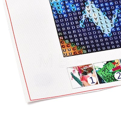 Christmas Theme DIY Diamond Painting Canvas Kits for Kids DIY-I055-15-1