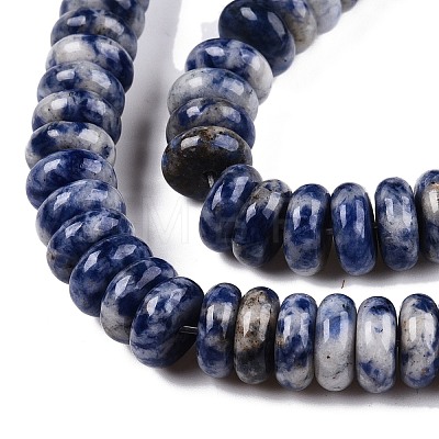 Natural Blue Spot Jasper Beads Strands G-T138-72-1