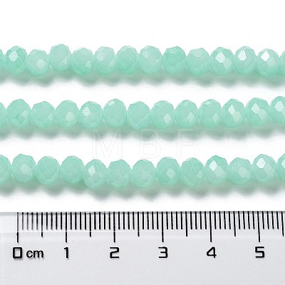 Baking Painted Imitation Jade Glass Bead Strands X-DGLA-A034-J6MM-A22-1