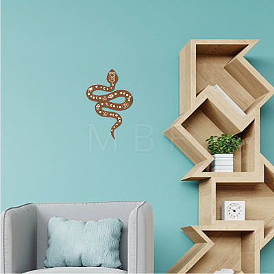 Creative Natural Wooden Wall Hanging Decoration AJEW-WH0331-006-1
