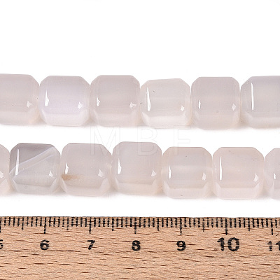 Natural White Agate Beads Strands G-N353-03A-04-1