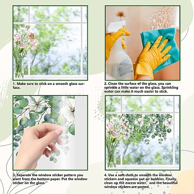 Self-Adhesive Electrostatic PVC Window Sticker DIY-WH0457-001-1