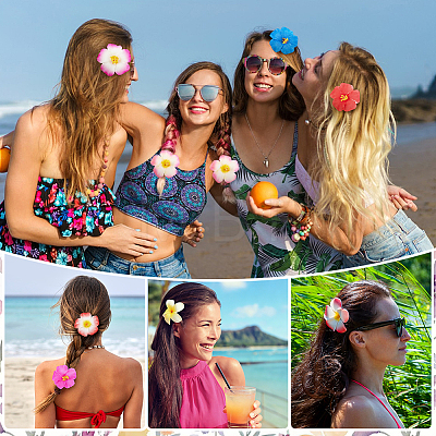 17Pcs 17 Colors Flower EVA Alligator Hair Accessories PHAR-PH0001-23-1