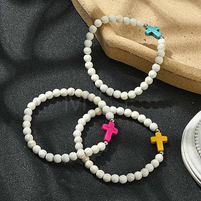 Religion Cross Bracelets BJEW-TA00397-1