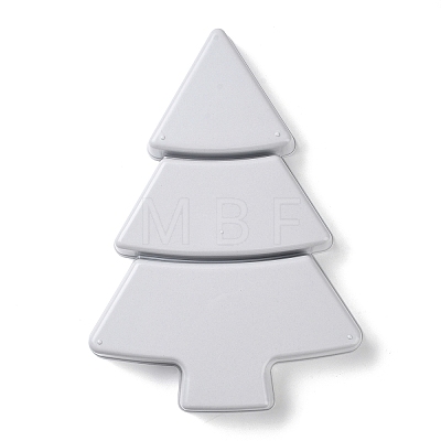 Christmas Tree Shaped Plastic Snack Dried Tray Box DJEW-Q003-01A-1