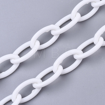 Opaque Acrylic Cable Chains X-SACR-N010-001K-1